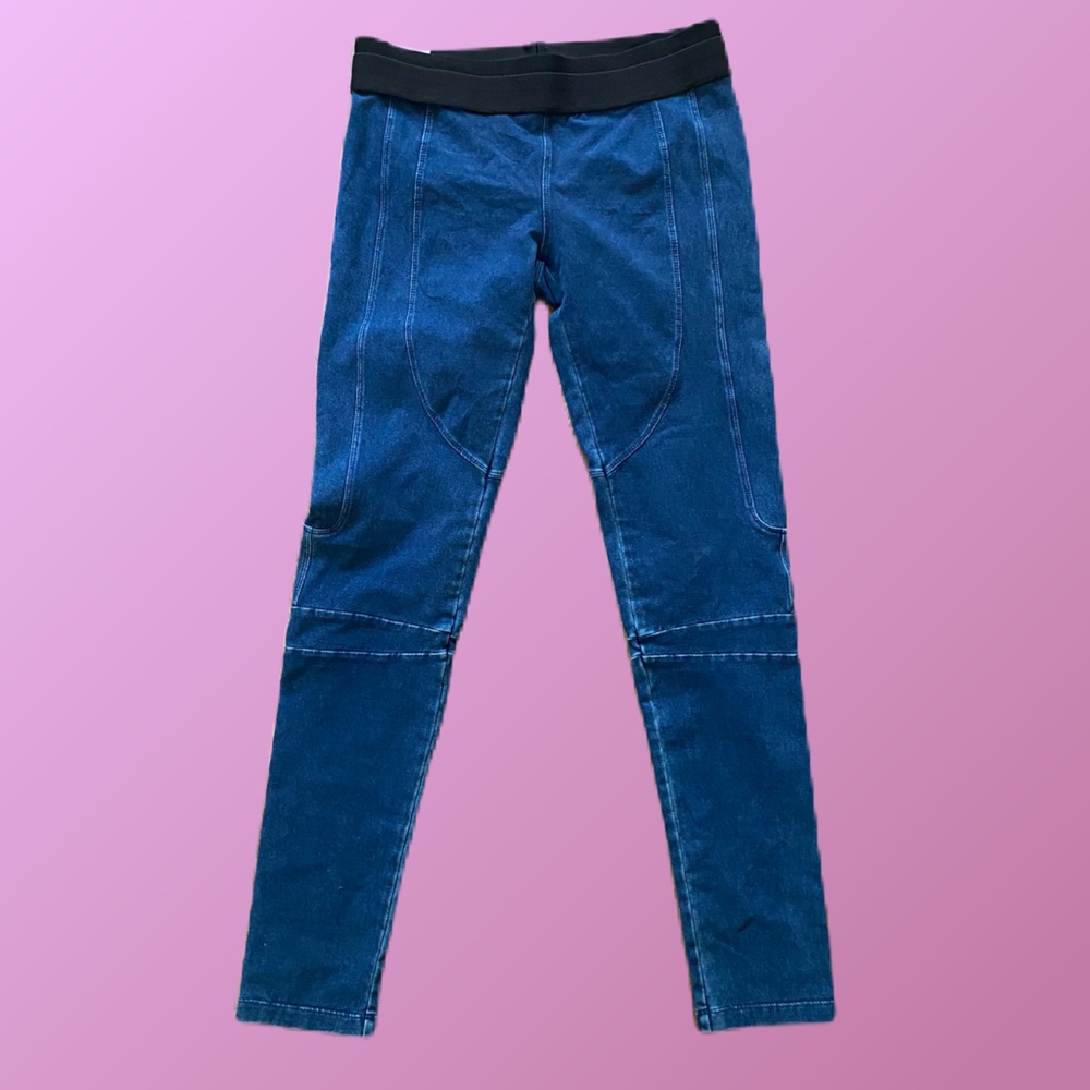BCBGMAXAZRIA Jean Leggings Size M Indigo